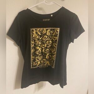 Black and Gold Rose Shirt
